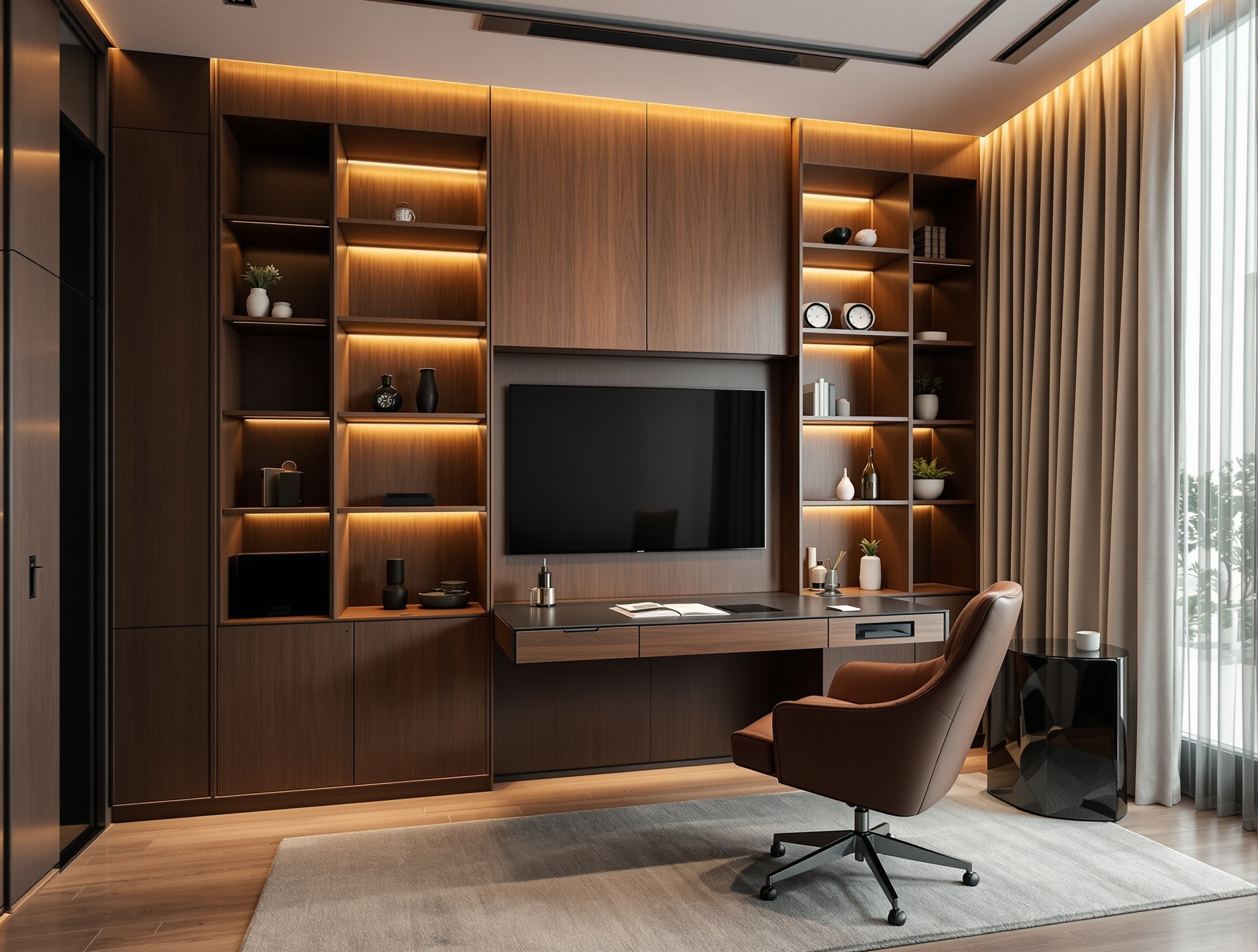 Business Bay — Home office, built-in shelving
