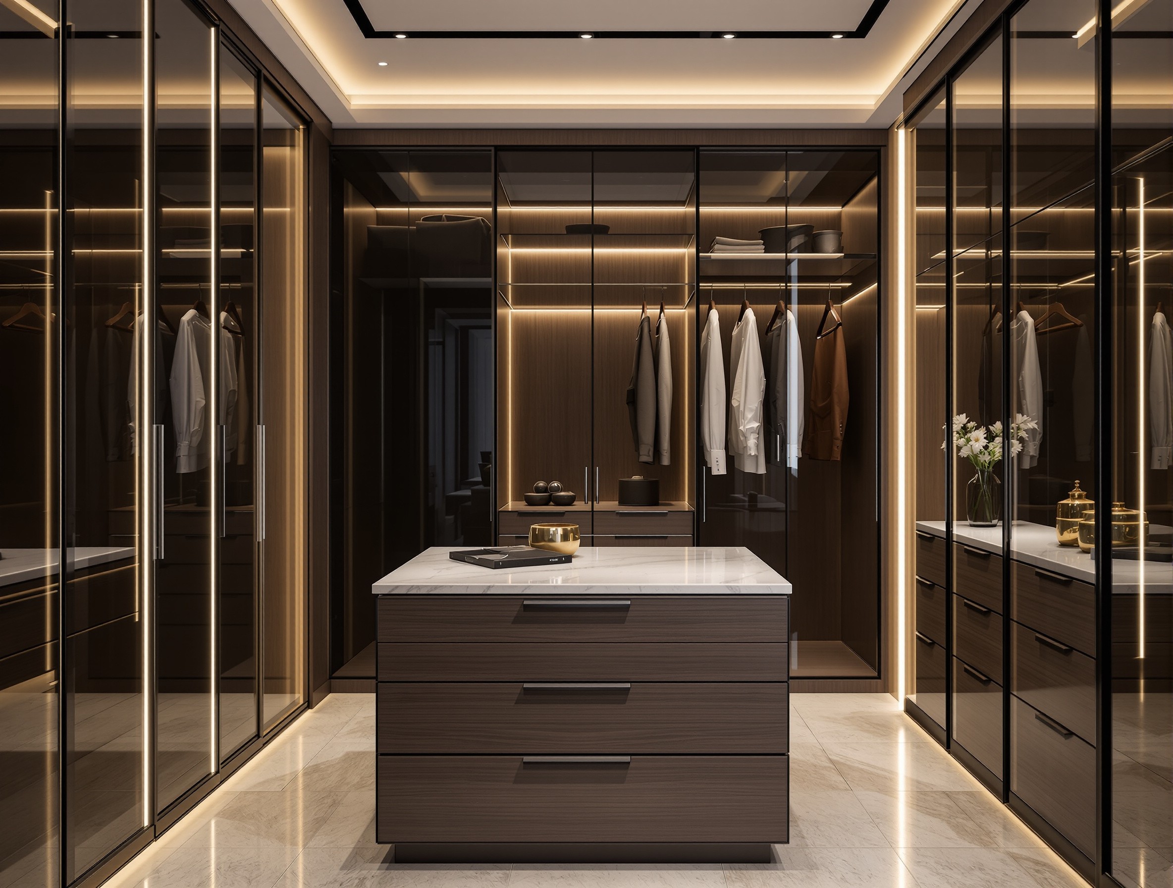 Palm Jumeirah — Walk-in wardrobe, bespoke joinery