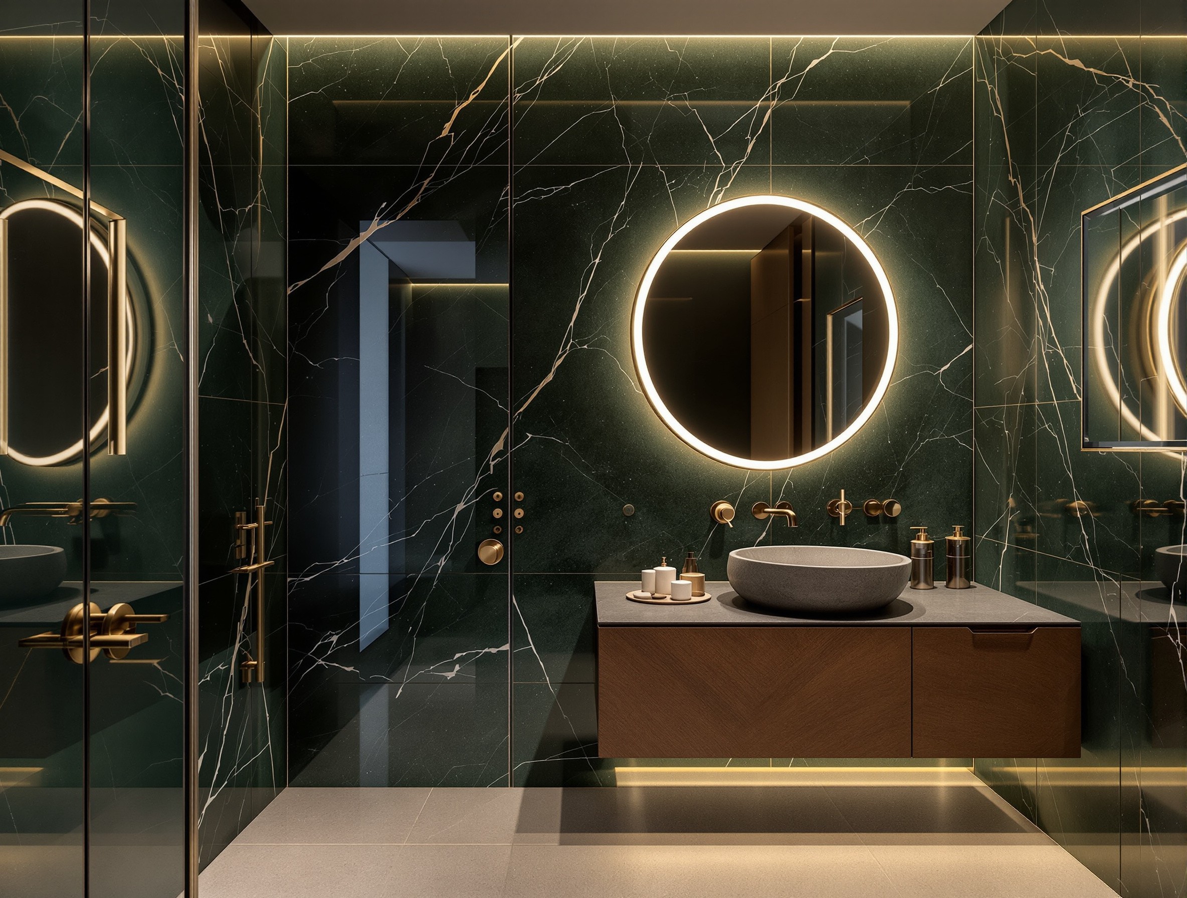 Downtown Dubai — Guest bathroom, same apartment