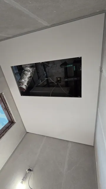 Access hatch built into the ceiling